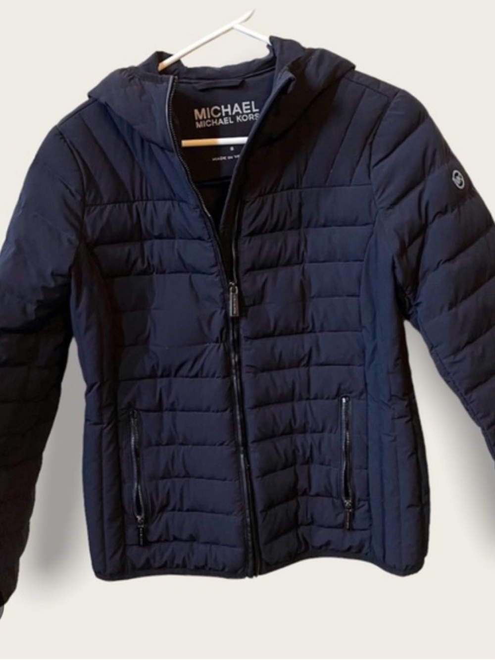 Michael Kors Women’s Hooded Black Quilted Puffer Jacket